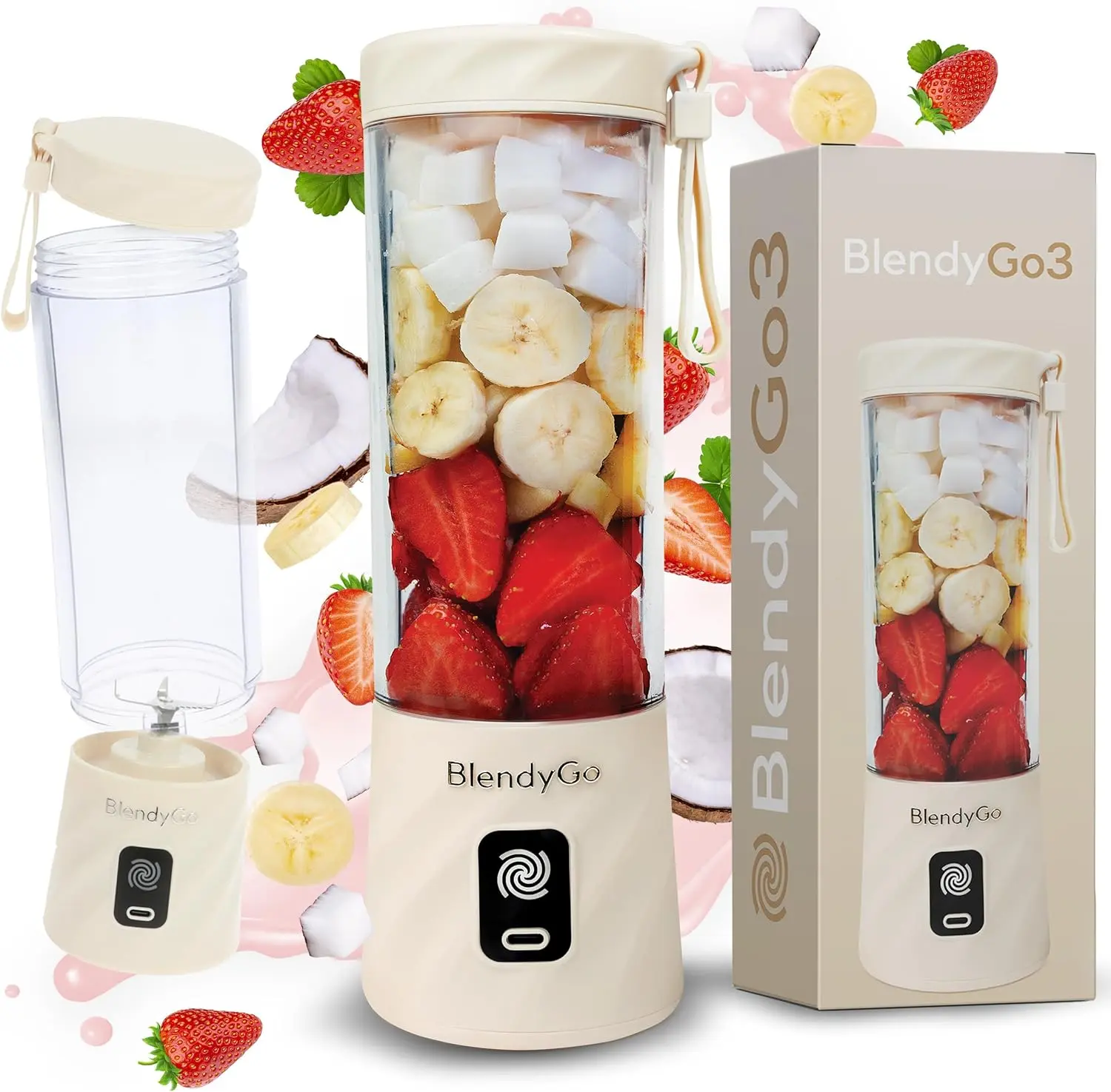 Blender Moulinex Lightmix portable ultra léger avec dragonne de transport
