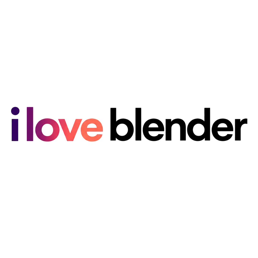 Logo officiel iloveblender.com sans fond le spécialiste des blenders portables et compacts